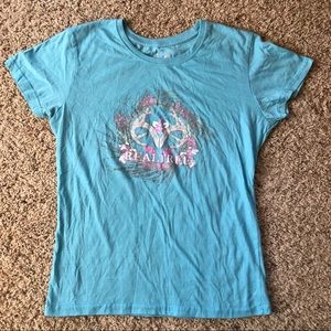 Realtree Women’s Antlers Floral T-Shirt Size M
